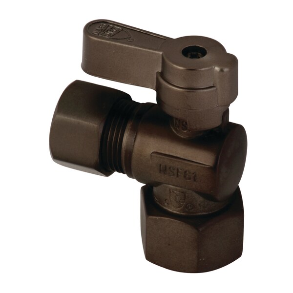 KF4440ORB 1/2" FIP X 1/2" OD Comp Angle Stop Valve, Oil Rubbed Bronze
